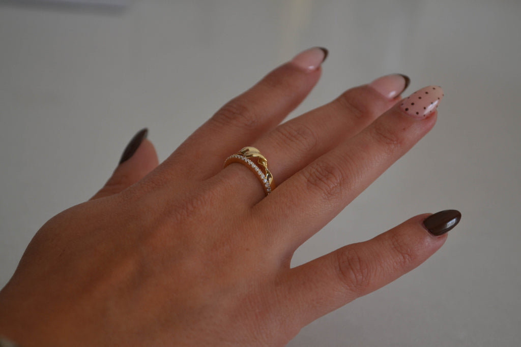 6k Gold Emily Ring