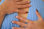 6k Gold Slim Rectangle Signet Ring