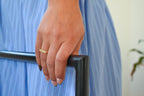 6k Gold Slim Rectangle Signet Ring