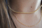 6K Gold Square Franco Necklace