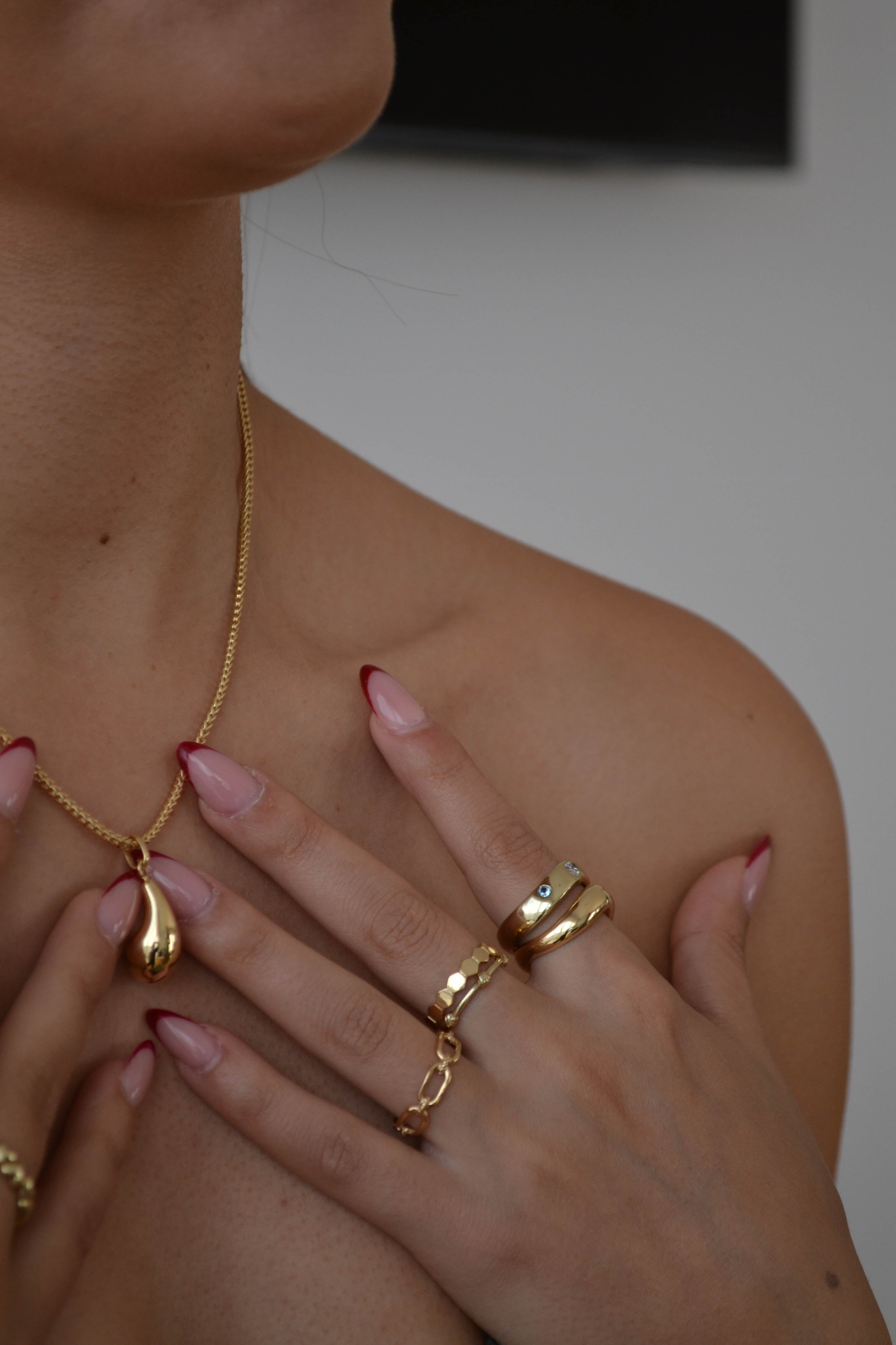 6k Gold Dome Pendant