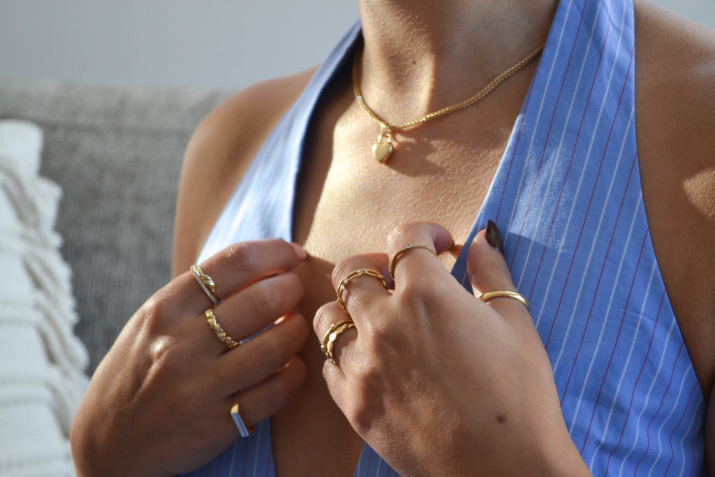 6k Gold Emily Ring