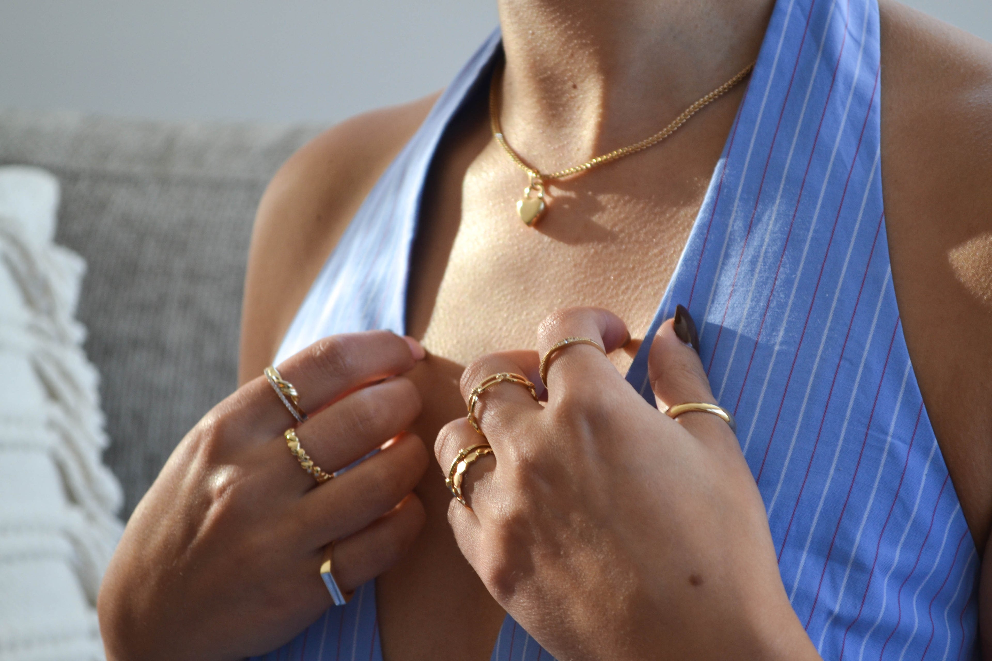 6k Gold Emily Ring