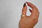 6k Gold Slim Rectangle Signet Ring