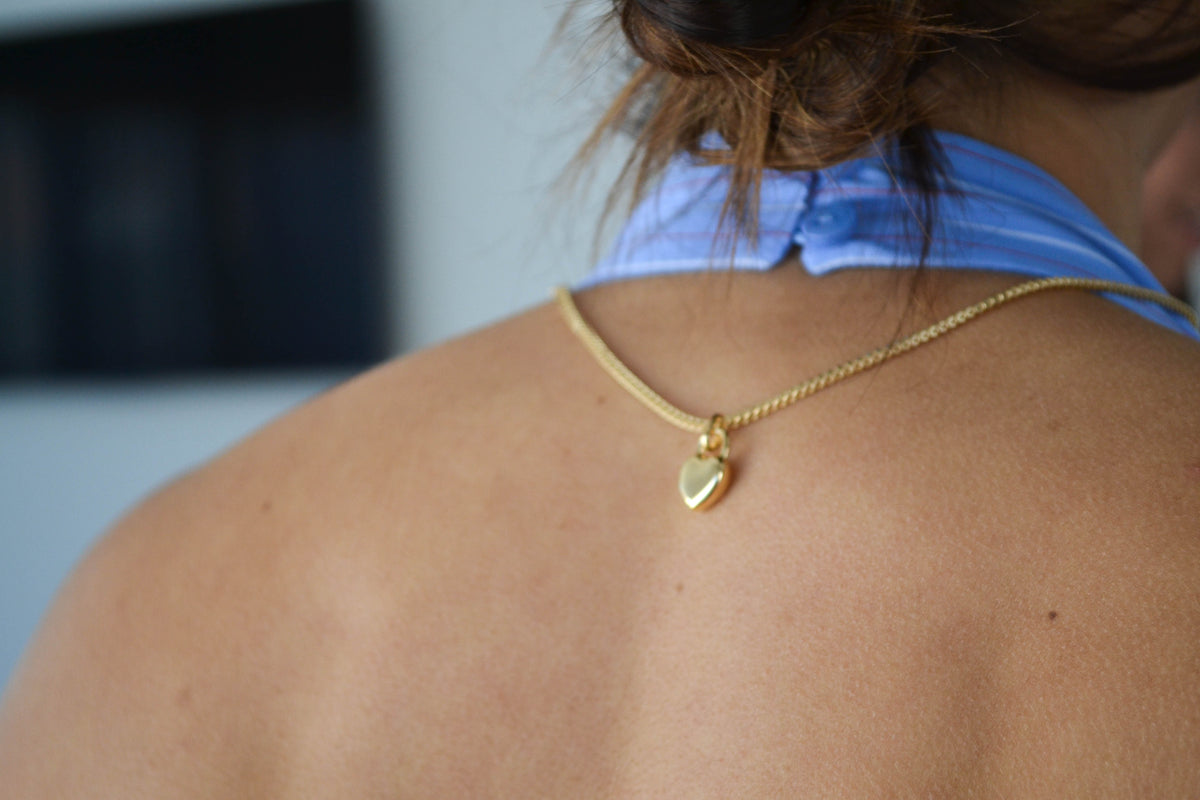 6K Gold Locked in Love Necklace
