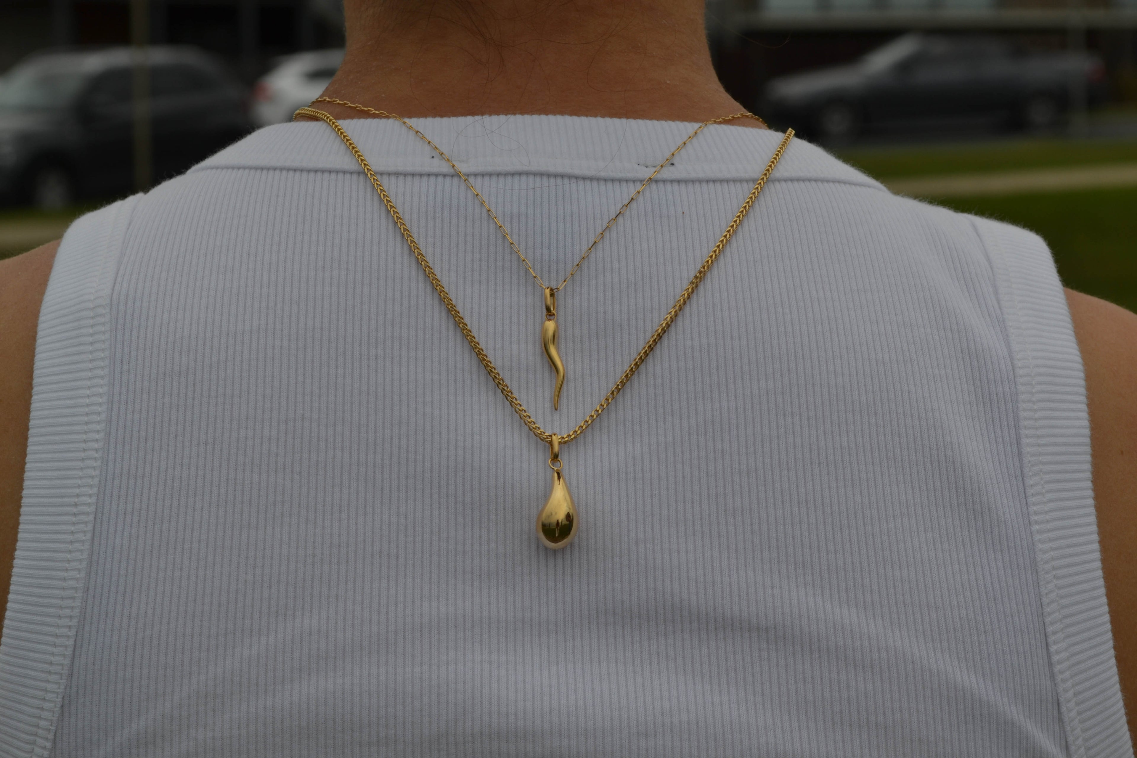 6K Gold Chilli Pendant