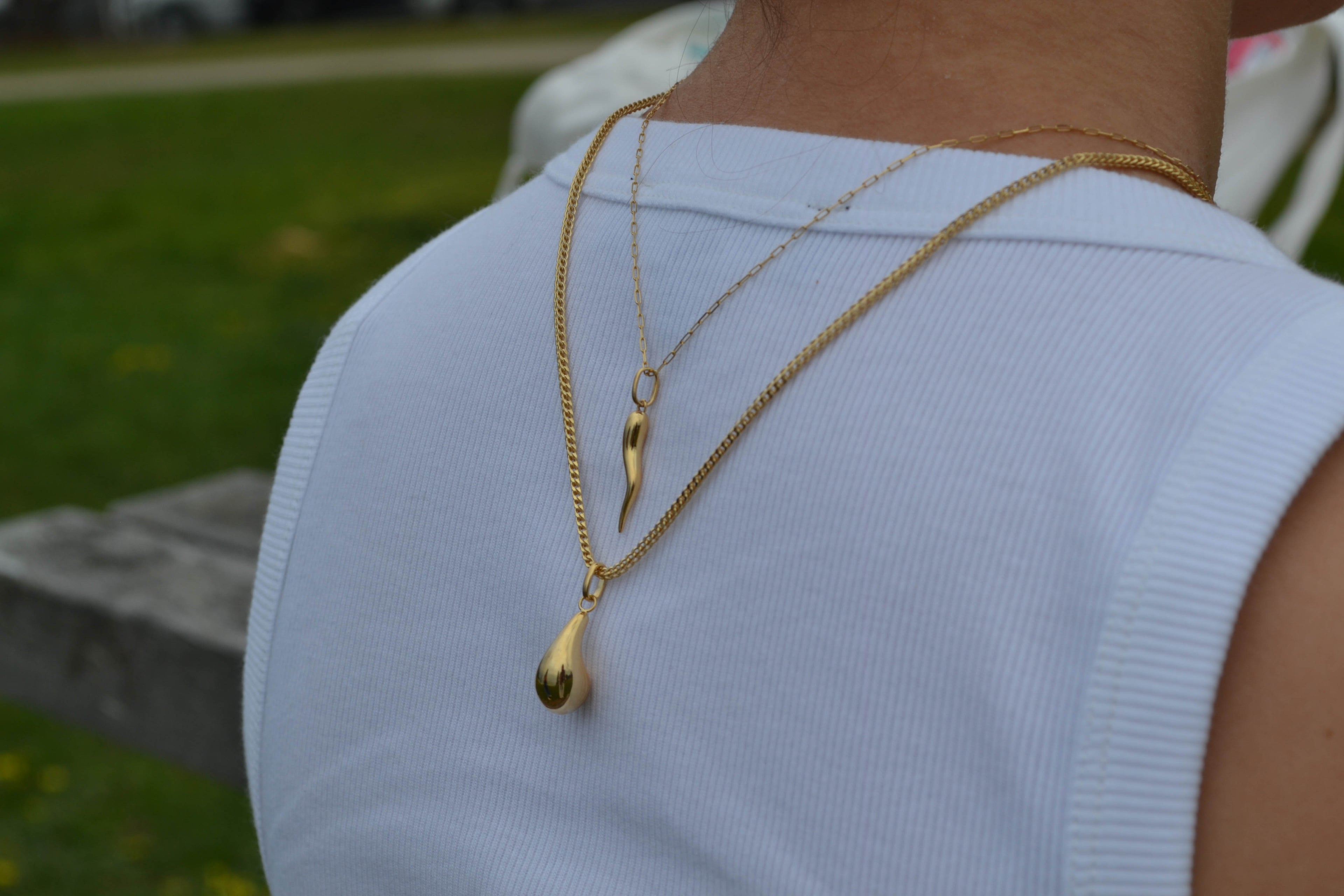 6K Gold Dome Pendant