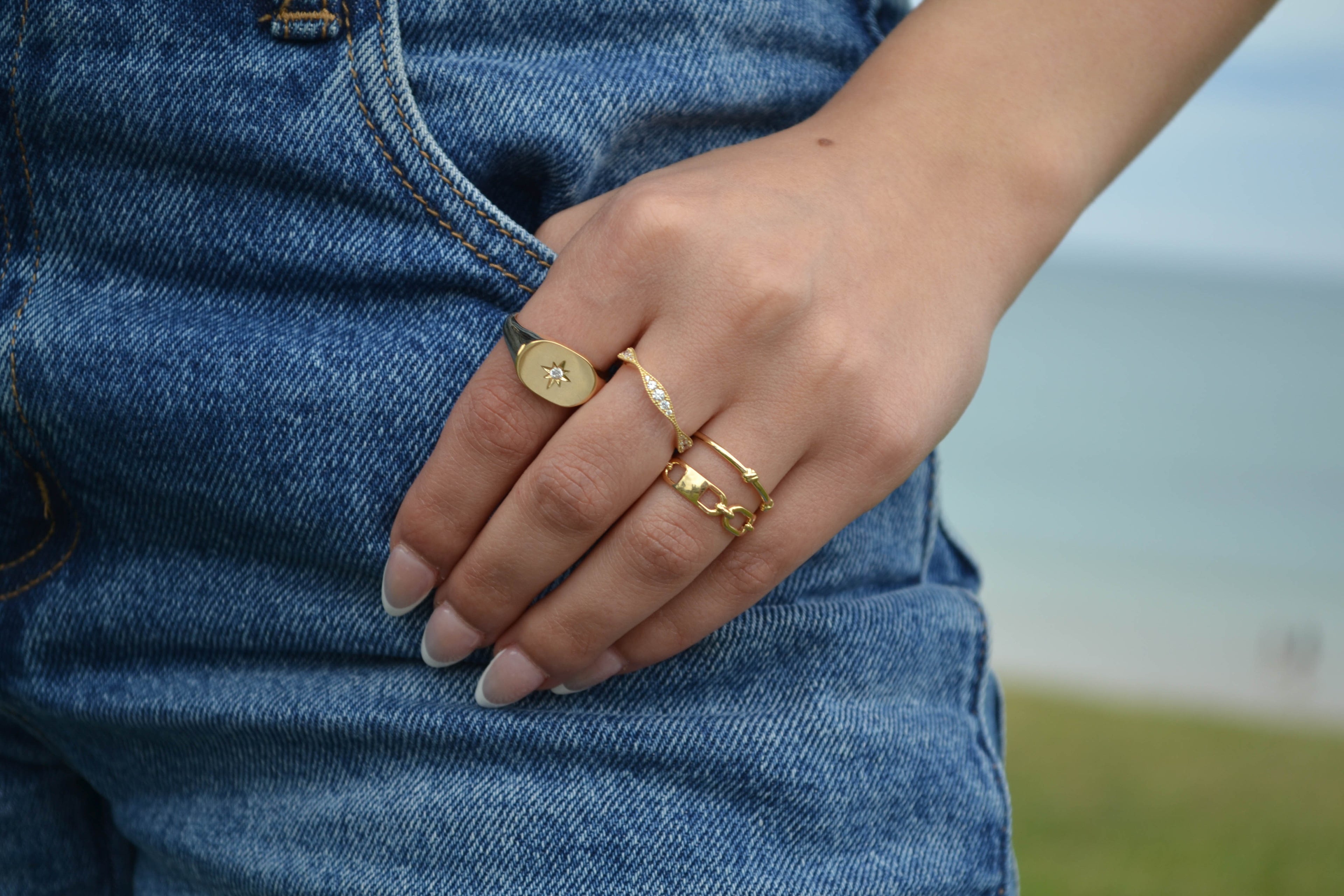 6K Gold Knots Ring