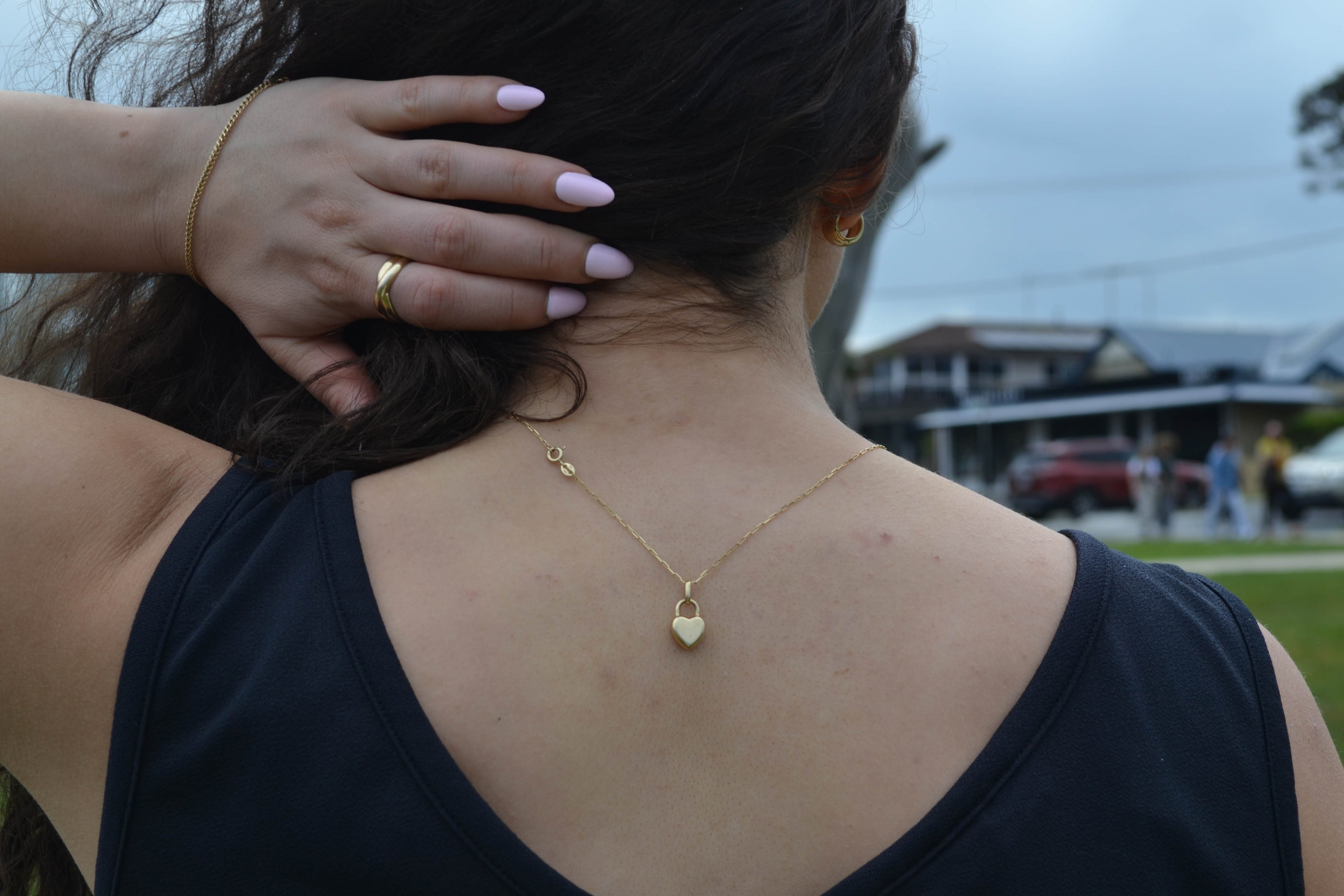 6K Gold Locked in Love Pendant