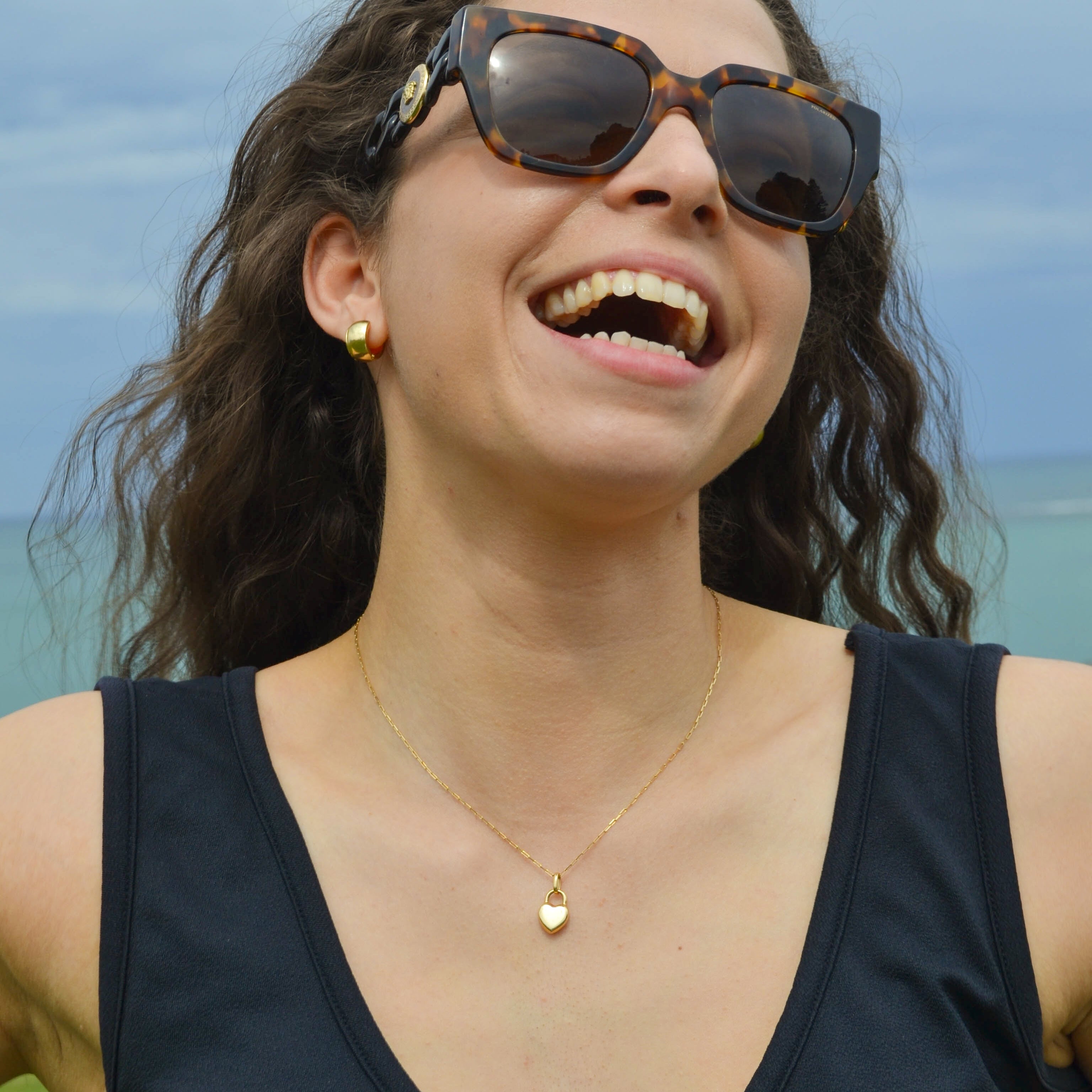 6K Gold Locked in Love Necklace