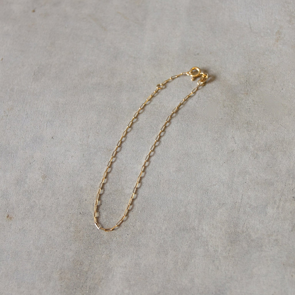 Fine Paperclip Bracelet