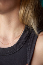 Fine Paperclip Necklace