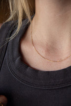 Fine Paperclip Necklace