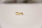6K Gold Diamond Stride Ring