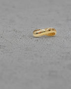 6K Gold Curved Bold Ring
