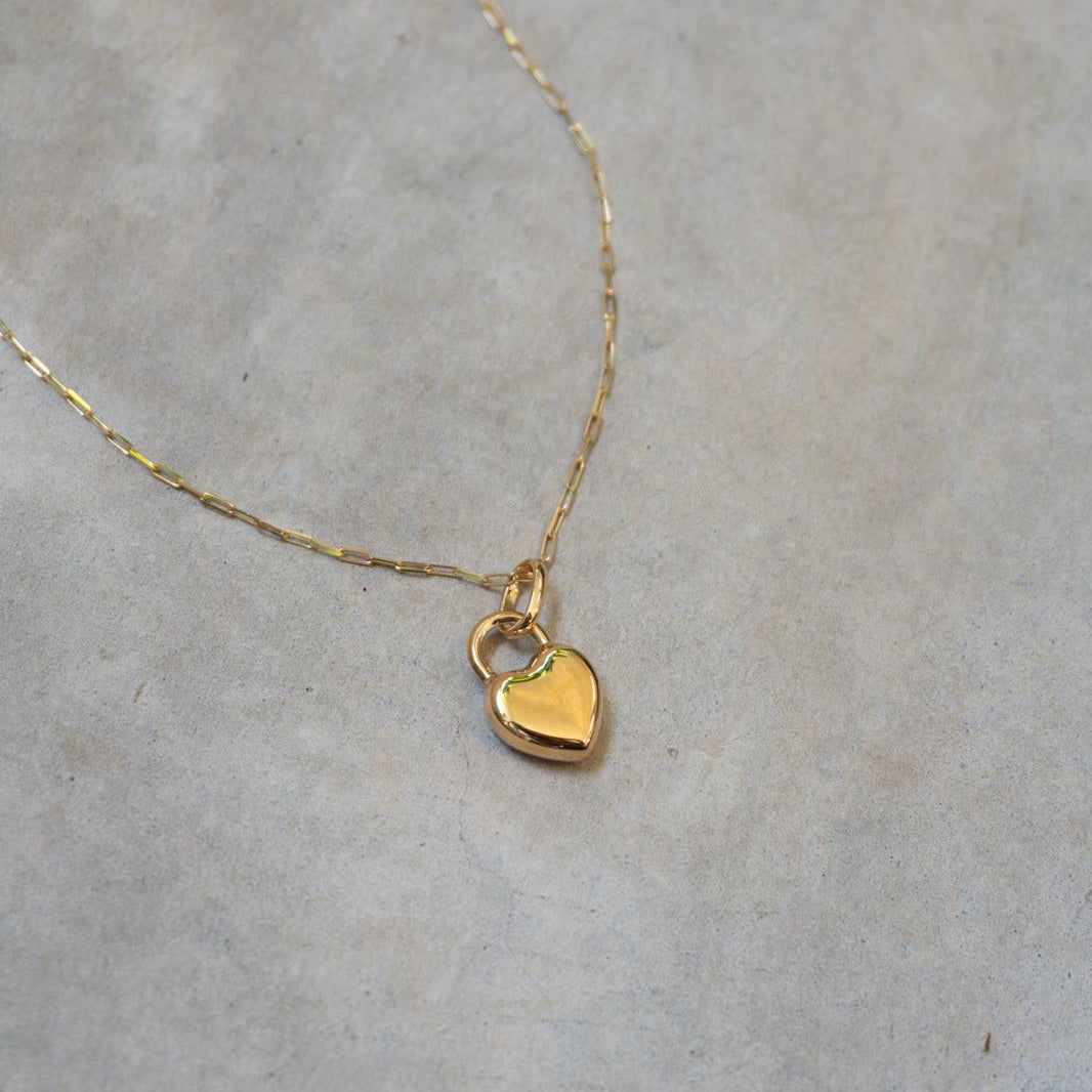 6K Gold Locked in Love Necklace