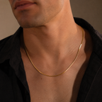6K Gold Square Franco Necklace